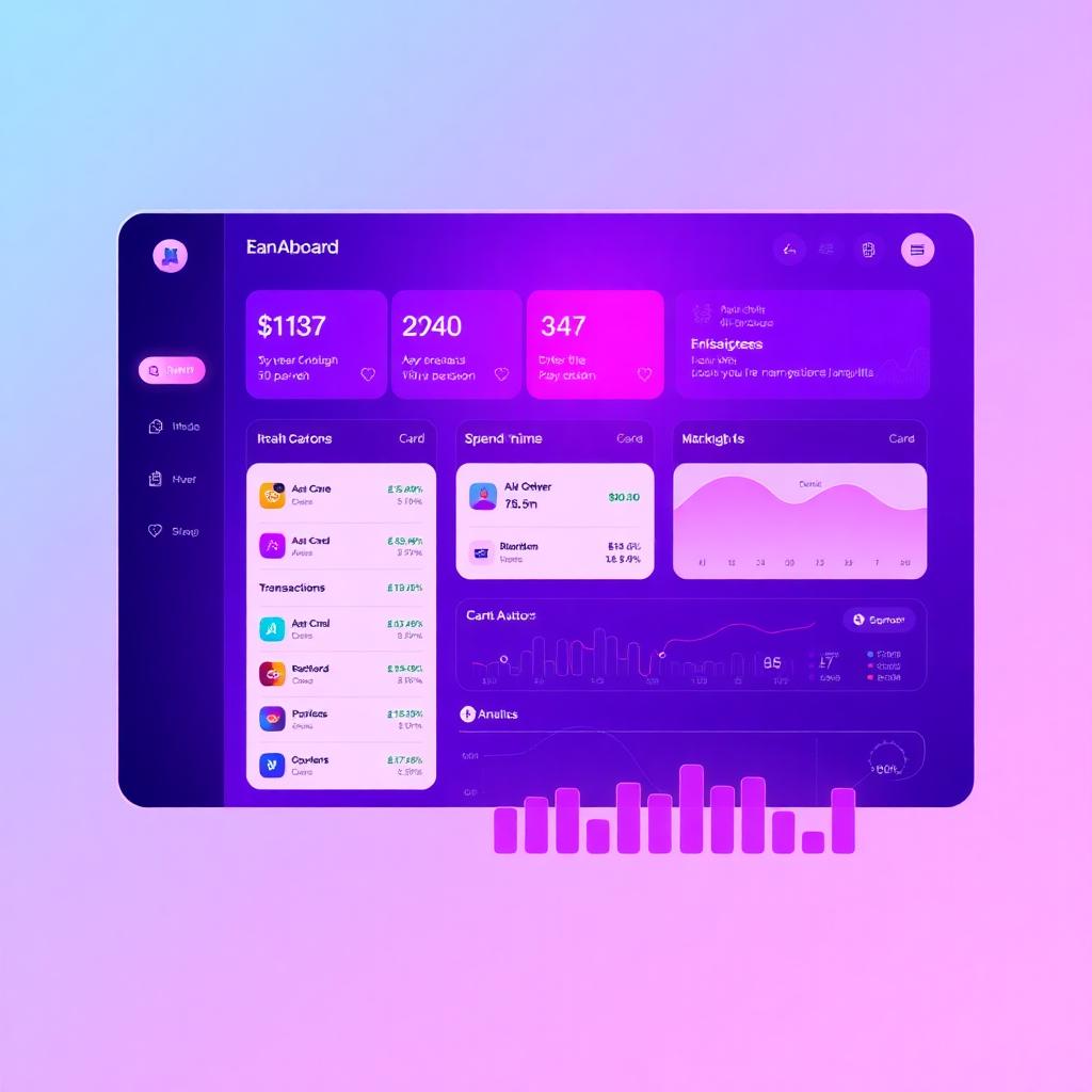 FinCore — Digital Banking Dashboard concept mockup